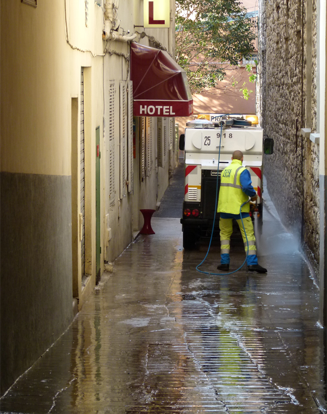 Propreté urbaine rues de Nice