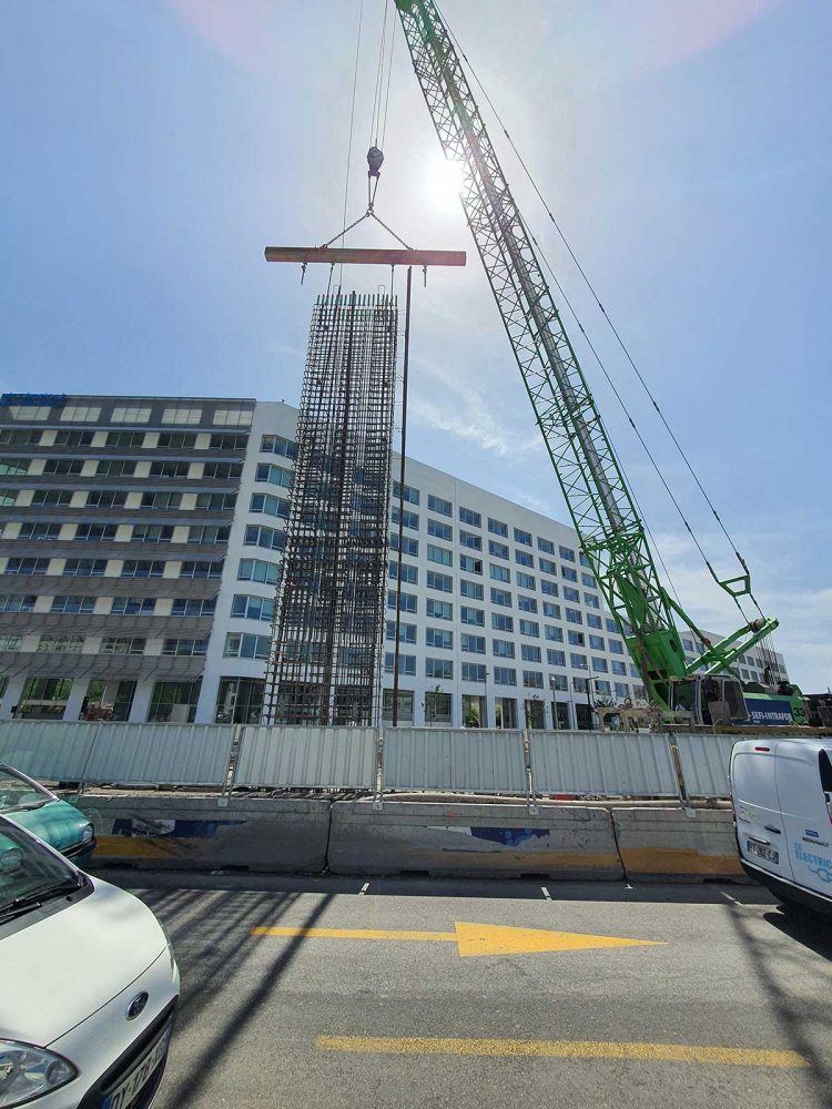 Chantier sortie voie mathis